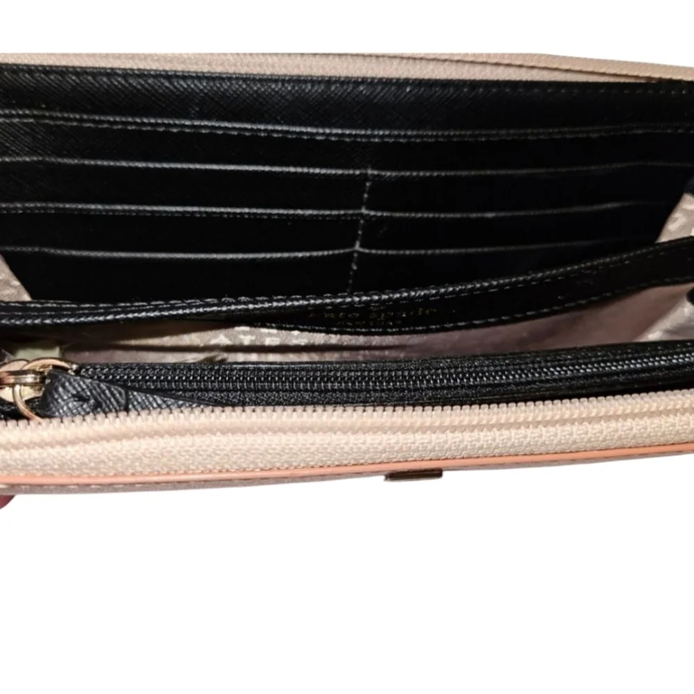 Kate Spade Mavis Street Neda Continental Zip Wallet, Sparkle Rose Gold